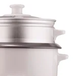 Brentwood 10-Cup White Steam Rice Cooker and Vegetable Steamer, 700W thumbnail 6