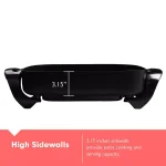 Boyel Living 12 in. Square Black Nonstick Ceramic Electric Skillet, 1400W with Tempered Glass Lid thumbnail 5