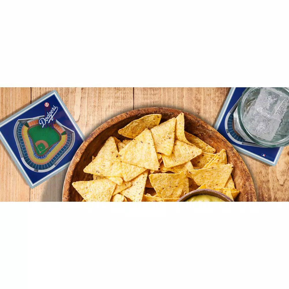 YouTheFan MLB Los Angeles Dodgers StadiumViews 3D Acrylic Coasters, 2-Pack