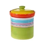Certified International Mariachi 4-Piece Earthenware Canister Set, Multicolor thumbnail 2