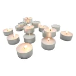 Stonebriar Collection Stonebriar Unscented White Paraffin Tea Light Candles, 100-Pack thumbnail 1