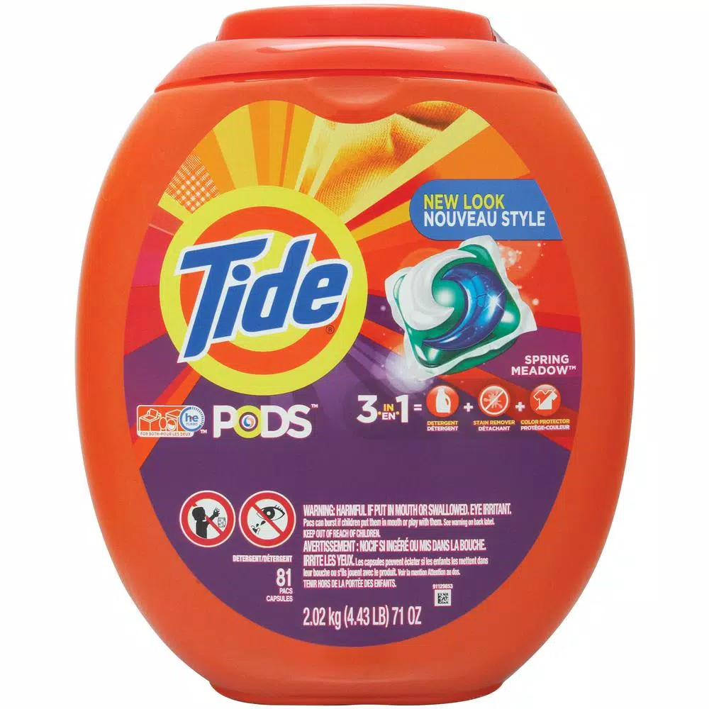 Tide PODS Spring Meadow Laundry Detergent Pacs, 81 Count