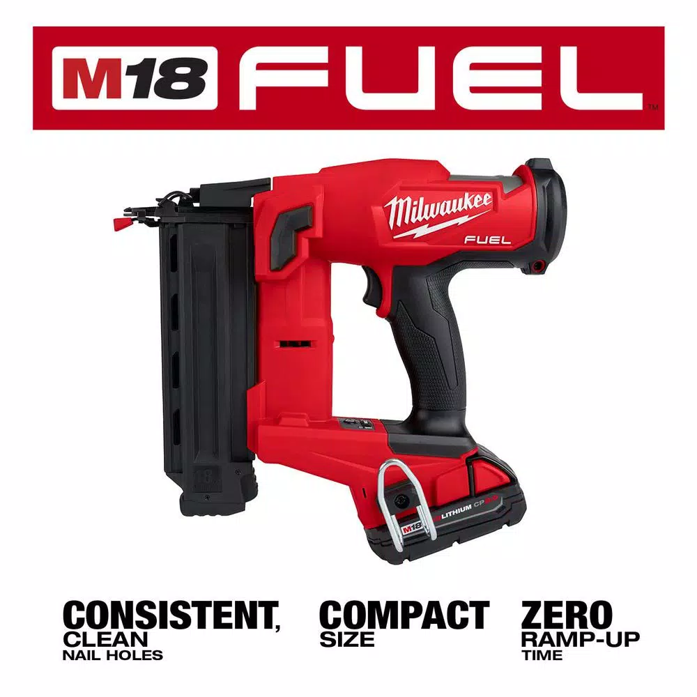 Milwaukee M18 FUEL 18-Gauge Brushless Gen II Cordless Brad Nailer (2-Tool Kit)