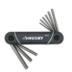 Husky 9-Piece SAE Folding Hex Key Set, Alloy Steel thumbnail 1
