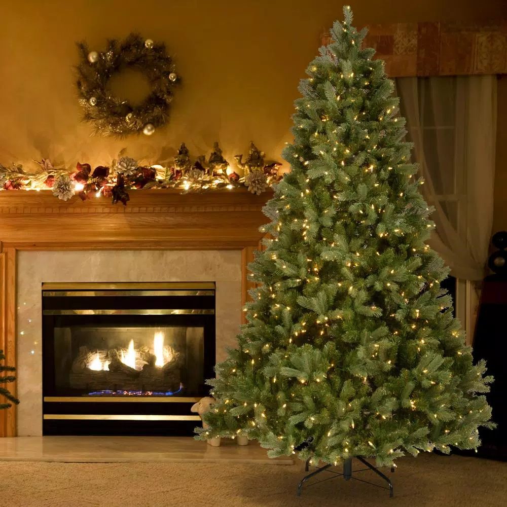 National Tree Company 7.5 ft. Pre-Lit Douglas Fir Down Swept Artificial Christmas Tree with 750 Clear Lights