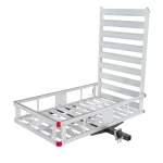 MaxxHaul 80779 Aluminum Hitch Mount Cargo Carrier with 47" Ramp, 500 lb Capacity, 2 in. Receiver thumbnail 1