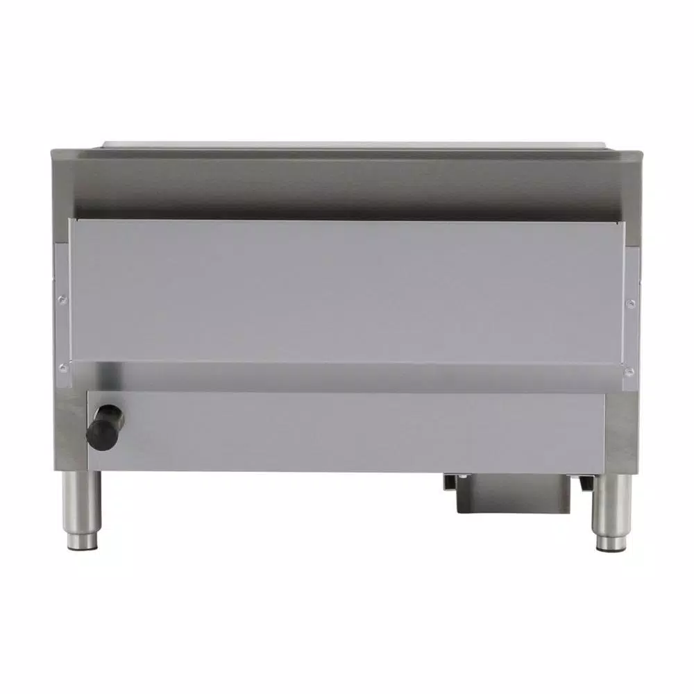 Magic Chef 24 in. Commercial Natural Gas Countertop Griddle, Stainless Steel