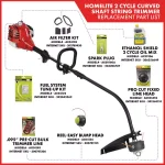 Homelite 26cc 2-Cycle Gas String Trimmer with Curved Shaft thumbnail 2