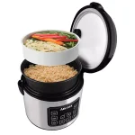 Aroma 20-Cup Digital Rice Cooker, Food Steamer, and Slow Cooker in Silver thumbnail 7