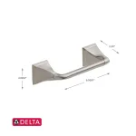 Delta Everly 3-Piece Brushed Nickel Bath Hardware Set with 24 in. Towel Bar thumbnail 7