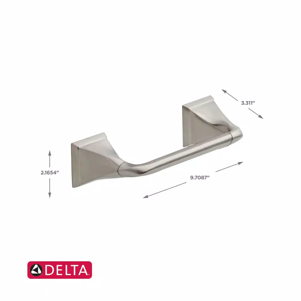 Delta Everly 3-Piece Brushed Nickel Bath Hardware Set with 24 in. Towel Bar