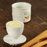 Paula Deen Garden Rooster Ceramic Butter Holder - Farmhouse Butter Bell thumbnail 5