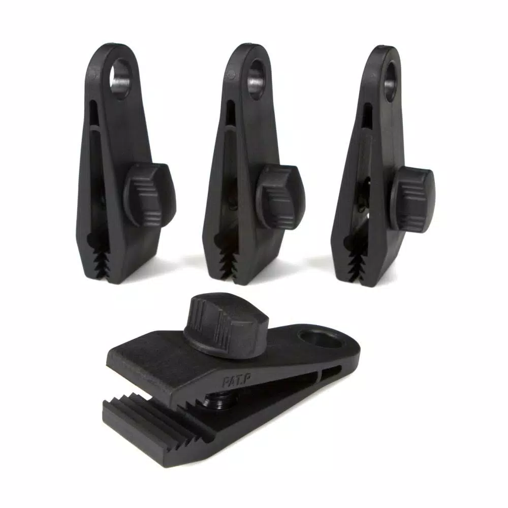 TEKTON Tarp Clips, 4-Piece Set for Securing Canopies and Covers