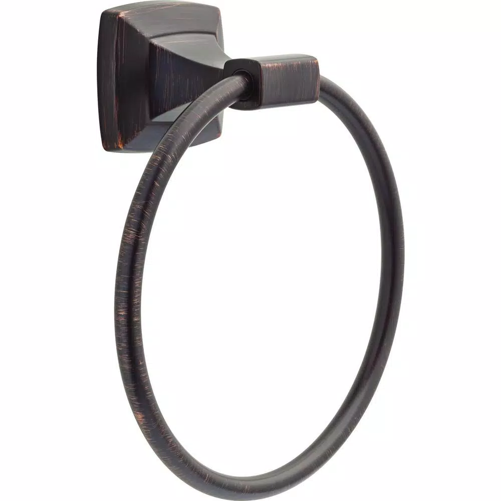 Delta Portwood Venetian Bronze Towel Ring - Wall Mounted Hand Towel Holder