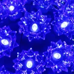 Sunnydaze Decor 5 in. Blue LED Lighted Hanging Ball Ornament - Indoor/Outdoor Specialty Lights thumbnail 2