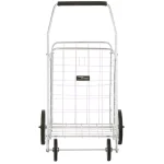 Easy Wheels Jumbo Shopping Cart, Heavy Duty Steel, Elite Chrome Finish thumbnail 4