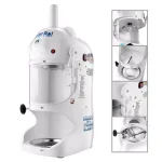 Great Northern Polar Pal Shaved Ice Machine, 128 oz. White Commercial Grade Snow Cone Maker thumbnail 6