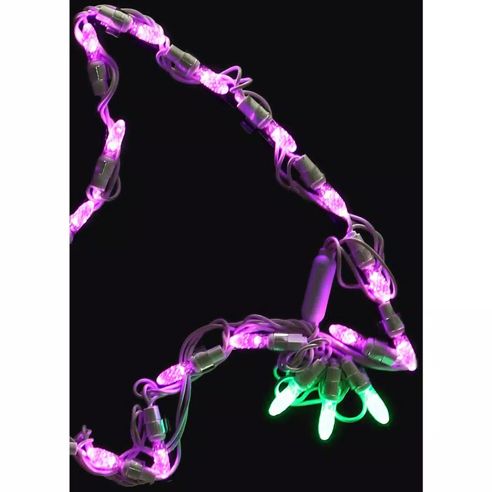 Haunted Hill Farm Flying Bats LED Halloween Window Lights, Set of 2