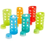 Aquasana Replacement Silicone Sleeves and BPA-Free Caps for 18 oz. Glass Water Bottles, 6-Pack Rainbow Set thumbnail 1