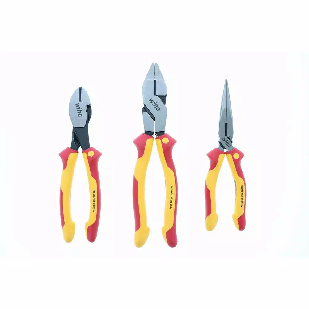 Wiha 3-Piece Insulated Pliers and Cutters Set, 1000V VDE Certified