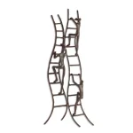 Danya B Climbing to Success Stairway Cast Iron Wall Art Sculpture thumbnail 2