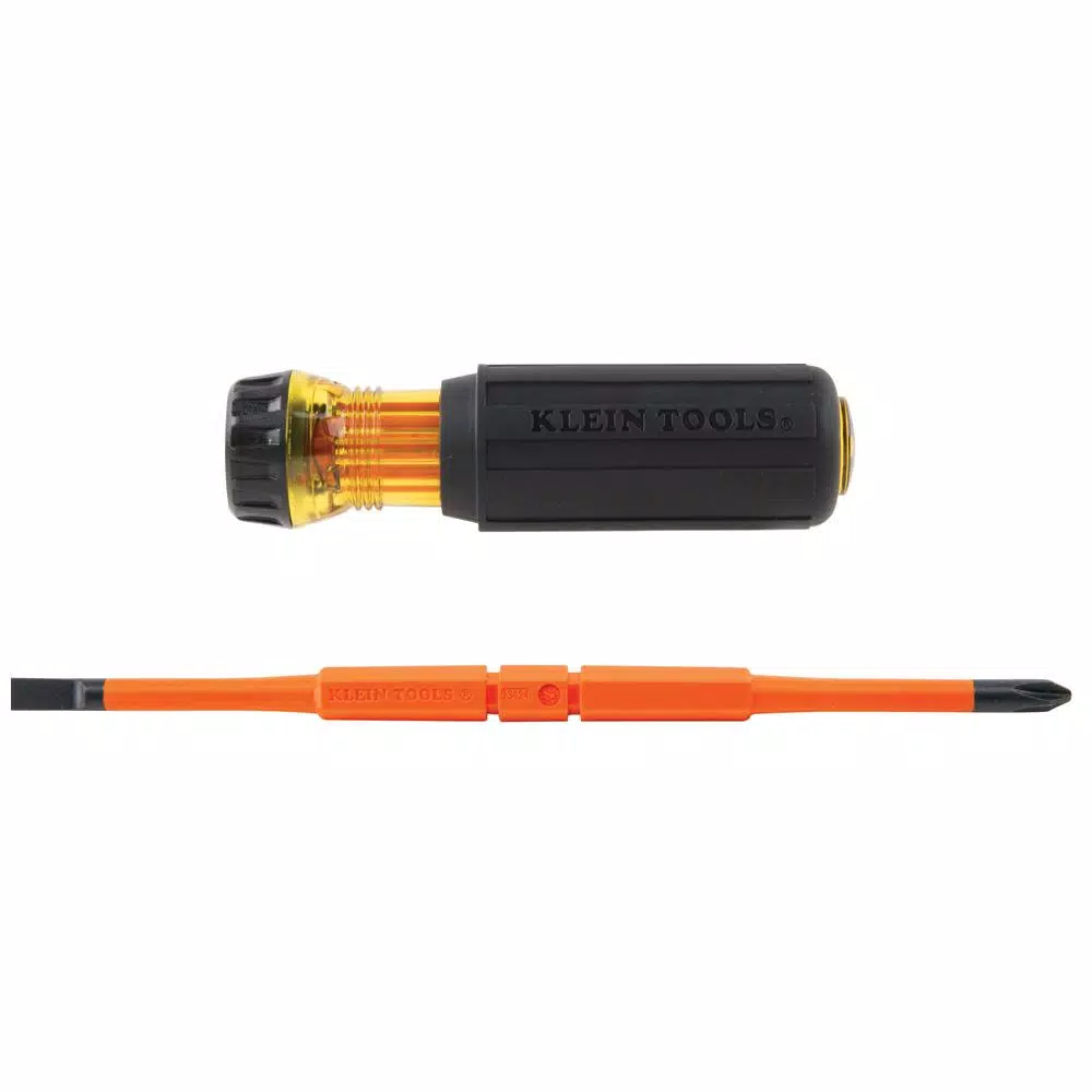 Klein Tools 3-Piece Insulated Electrical Tool Set with Multi-Bit Screwdriver, Wire Strippers and Receptacle Tester