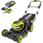 RYOBI 40V 21 in. SMART TREK Brushless Self-Propelled Cordless Mower with 6.0 Ah Battery and Charger thumbnail 1