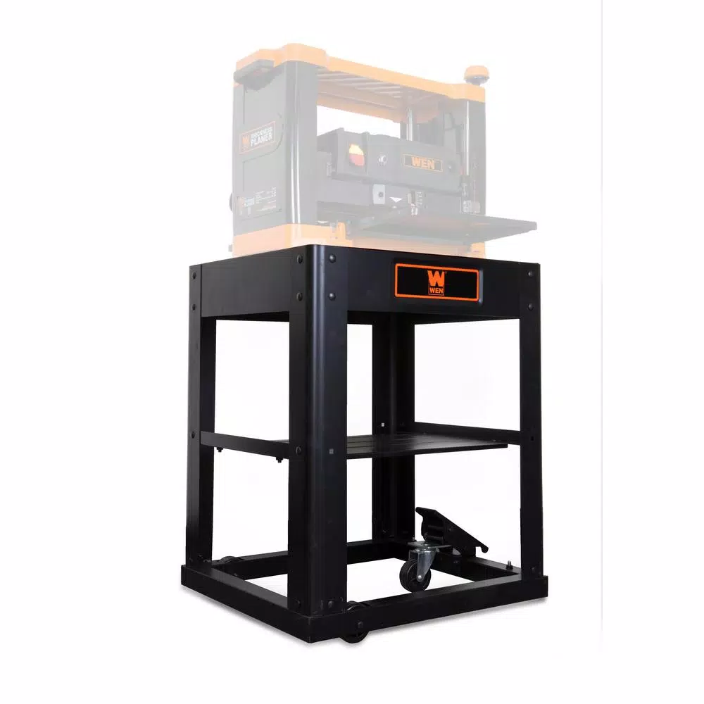 WEN Multi-Purpose Planer Stand with Storage Shelf and Retractable Swivel Casters