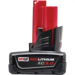 Milwaukee M12 12V Cordless LED Lantern/Flood Light & Compact Vacuum Kit with 3.0 Ah Battery thumbnail 3