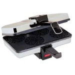 CucinaPro Piccolo 4-Slice Stainless Steel Pizzelle Waffle Maker thumbnail 4