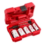 Milwaukee Hole Dozer 7-Piece Bi-Metal Hole Saw Set with Carbide Hole Saw and Arbor thumbnail 1
