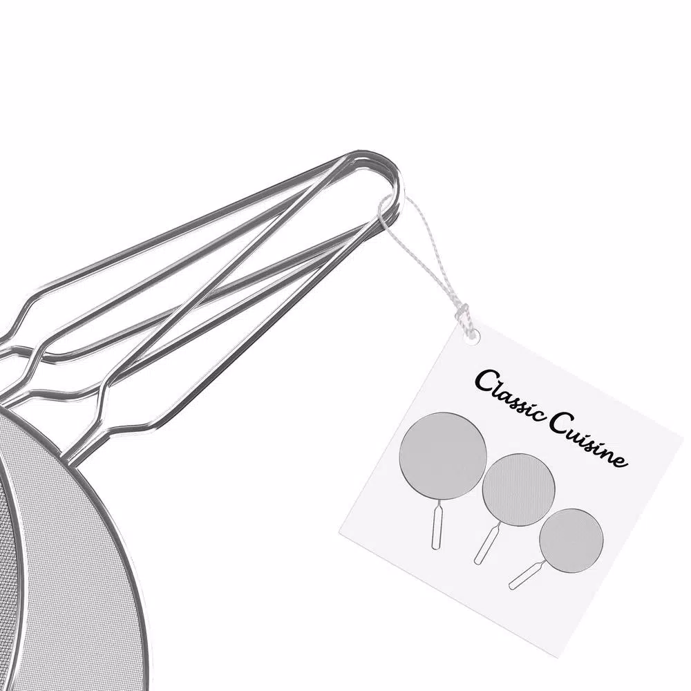 Classic Cuisine Stainless Steel Mesh Splatter Screen Guards, 3-Pack