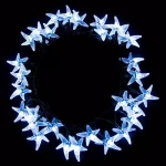 ALEKO 30-Light LED White Starfish Solar Powered String Lights, 2-Pack thumbnail 1