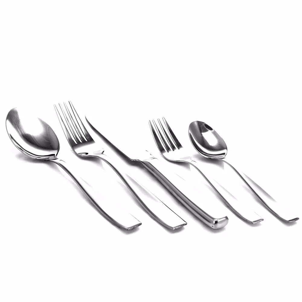 Gibson Castleford 20-Piece Mirror Polish Stainless Steel Flatware Set, Service for 4