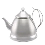 Creative Home Nobili-Tea 8-Cup Brushed Stainless Steel Tea Kettle with Removable Infuser Basket thumbnail 1