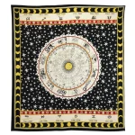 WallPops Nisha Black Astrology Inspired Celestial Wall Tapestry, Bohemian Cotton Wall Hanging thumbnail 2