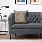 LR Resources Taupe Solid Hypoallergenic Cotton Throw Pillow with Polyester Insert, 20 x 20 in. thumbnail 9