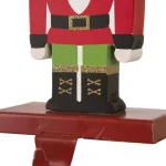 Glitzhome Nutcracker Wooden and Metal Stocking Holders, Set of 2 thumbnail 4