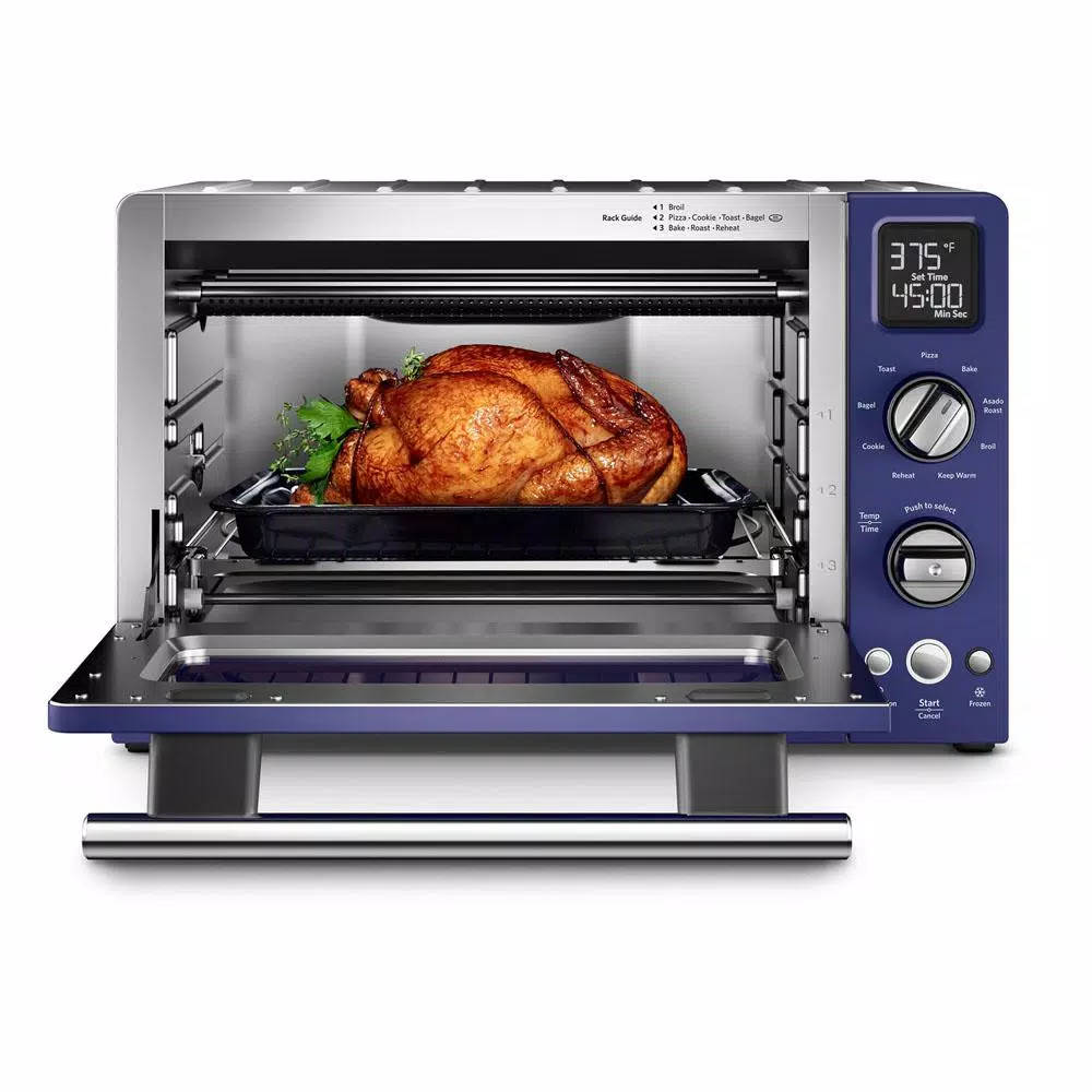 KitchenAid 12 in. Digital Countertop Convection Toaster Oven, 2000W, Cobalt Blue