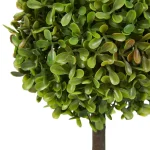 Pure Garden 12.5 in. Faux Boxwood Topiary Arrangement with Decorative Urn, Set of 3 thumbnail 3