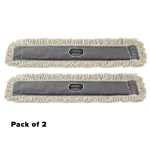 Alpine Industries 36 in. Cotton Dust Dry Mop Replacement Heads, 2-Pack thumbnail 1