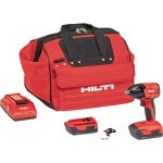 Hilti SIW 22-Volt Cordless Brushless 3/8 in. Compact Impact Wrench Kit with 2 Batteries, Charger, and Bag thumbnail 1