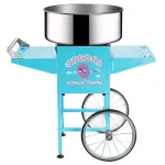 Great Northern Flufftastic Commercial Blue Cotton Candy Machine with Cart, 1000W Stainless Steel Kettle thumbnail 3
