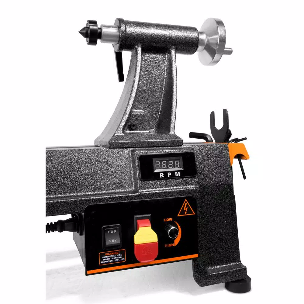 WEN 14 in. x 20 in. Variable Speed Benchtop Wood Lathe, 6 Amp