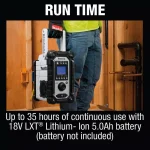 Makita 18V LXT Lithium-Ion Cordless Job Site Radio (Tool-Only) - XRM05W thumbnail 7