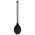 Unbranded Stainless Steel and Silicone Solid Spoon - Black thumbnail 2