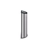 Suncast Commercial 12 Gallon Metal Crescent Indoor Trash Can with Metal Liner thumbnail 2