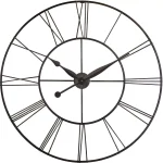 Infinity Instruments Skyscraper XXL 45 in. Oversized Round Wall Clock - Black Metal thumbnail 8