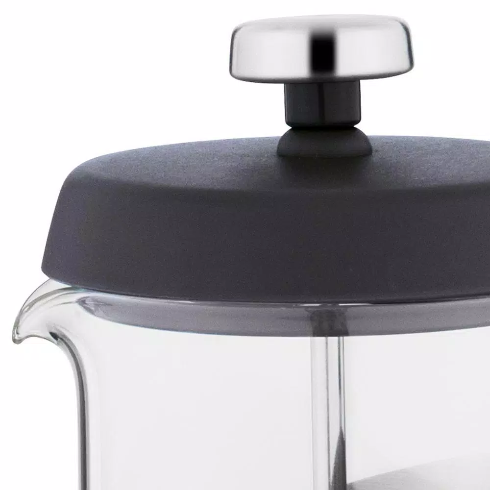 BergHOFF Essentials 2-Cup Stainless Steel and Glass French Press Coffee and Tea Maker, 16 oz