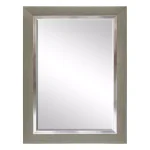 Unbranded Classic Gray Wash and Silver Beveled Glass Rectangle Accent Mirror (43.5 x 31.5 in) thumbnail 4